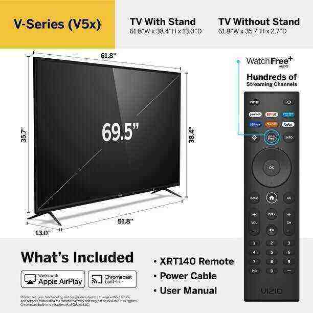 TV LED VIZIO Classe V 4K HDR 70