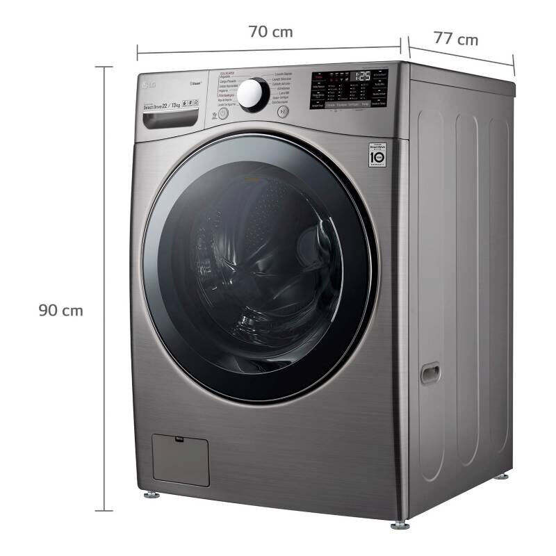 Máquina de lavar e secar roupa 22/13 Kg LG WD22VV2S6 AI DD