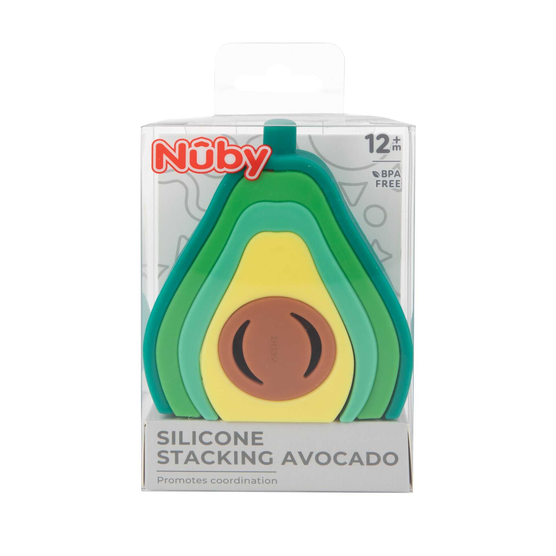 Silicone Stacking Avocado Toy