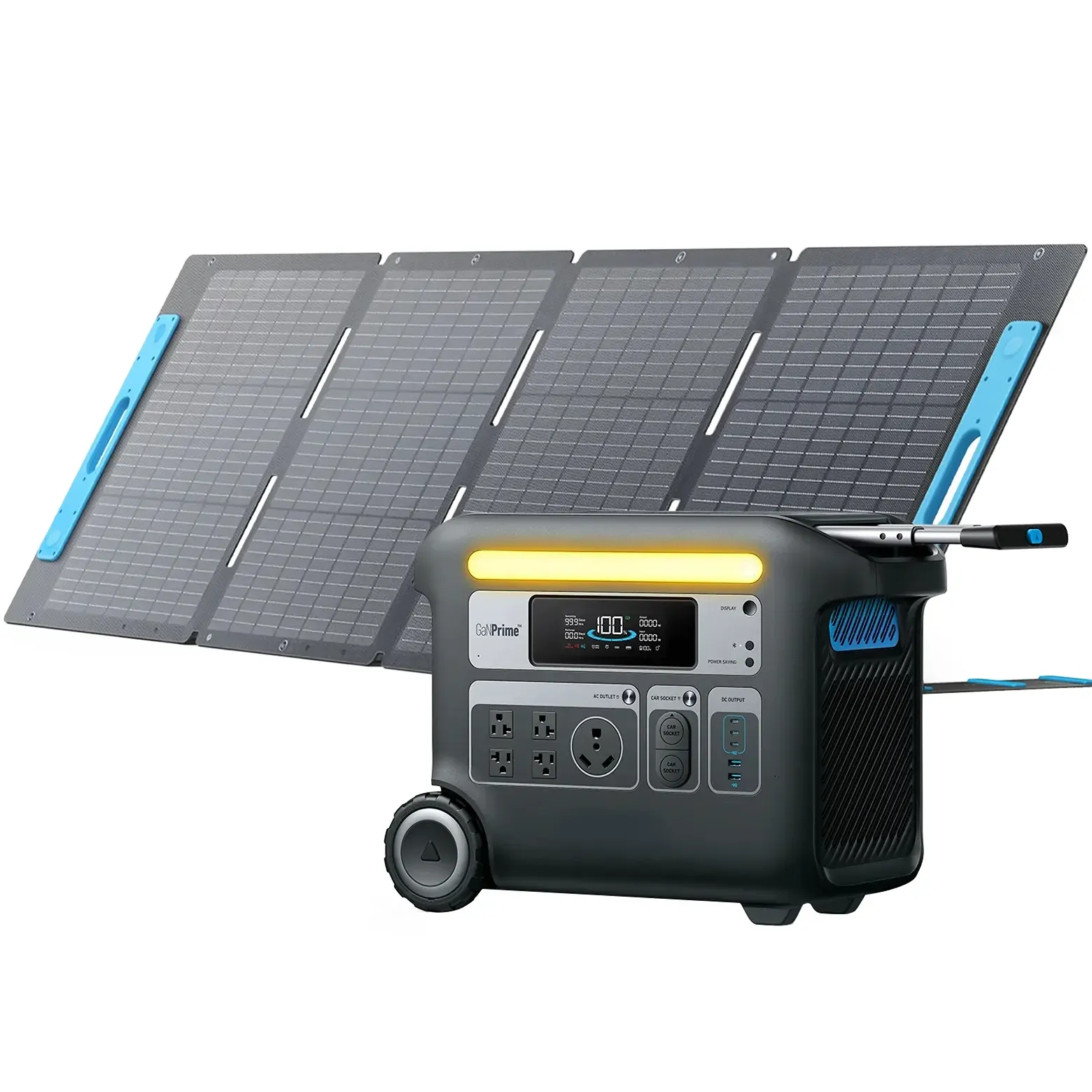 💝2400W Solar Generator with 6× Longer Lifespan LiFePO4 Batteries💝