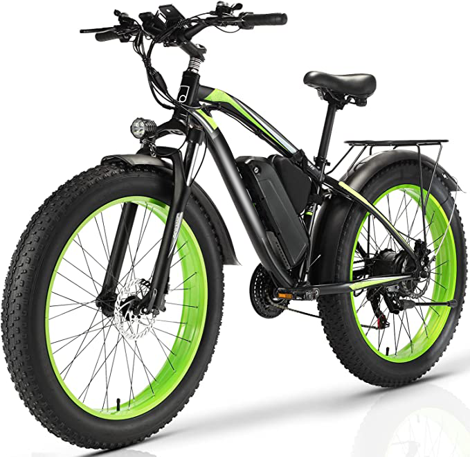 ✨Wide tire electric bike with 1000W 48V/17.5Ah removable battery 31MPH✨