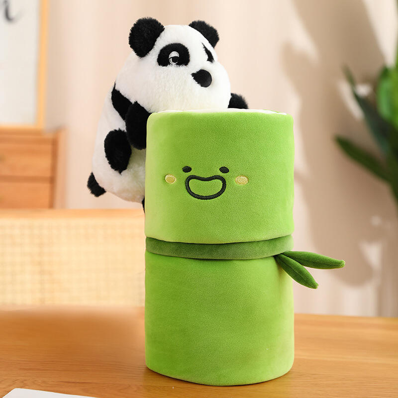 Kawaii Bamboo Tube Panda Plush Toy