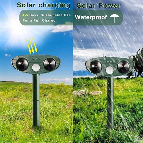 Ultrasonic Skunks Repeller Solar Powered