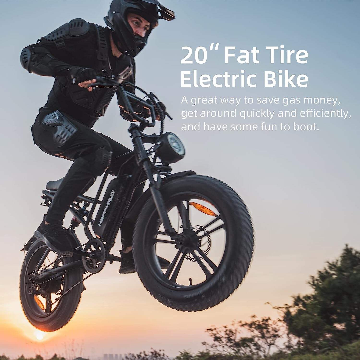 Electric Bike for Adults. Ebike 1500W/48V/18Ah. Tank 20 Fat Tire Electric Bicycles Up to 30MPH & 68 Miles with Removable Battery. Colorful Dispaly. Throttle & Pedal Assist. Shimano 7-Speed